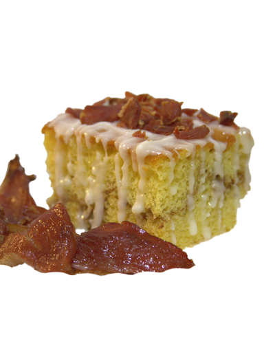 Honey Bun Bacon Cake
