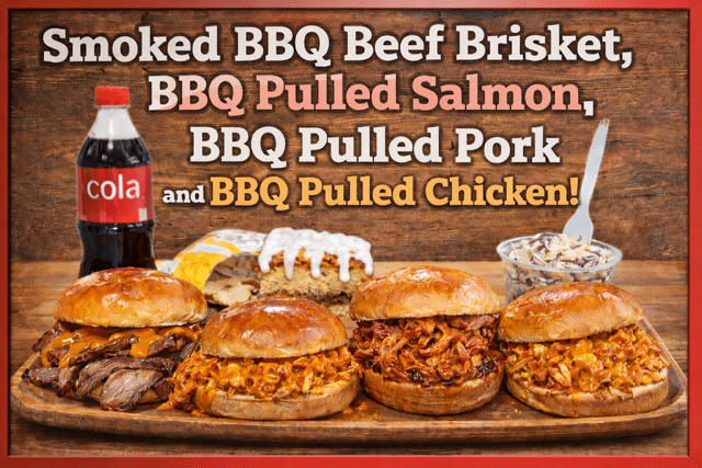 All four sandwich options