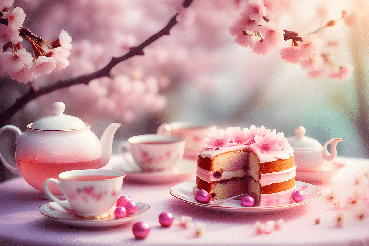 cherry blossom cake